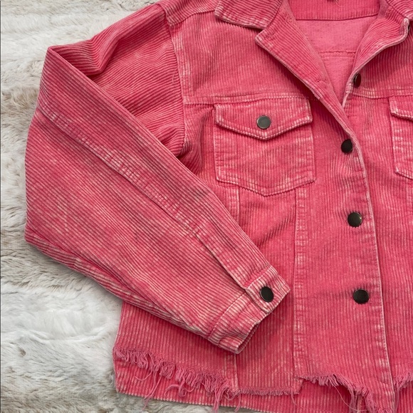 POL Pink Corduroy Fabric - Picture 3 of 7